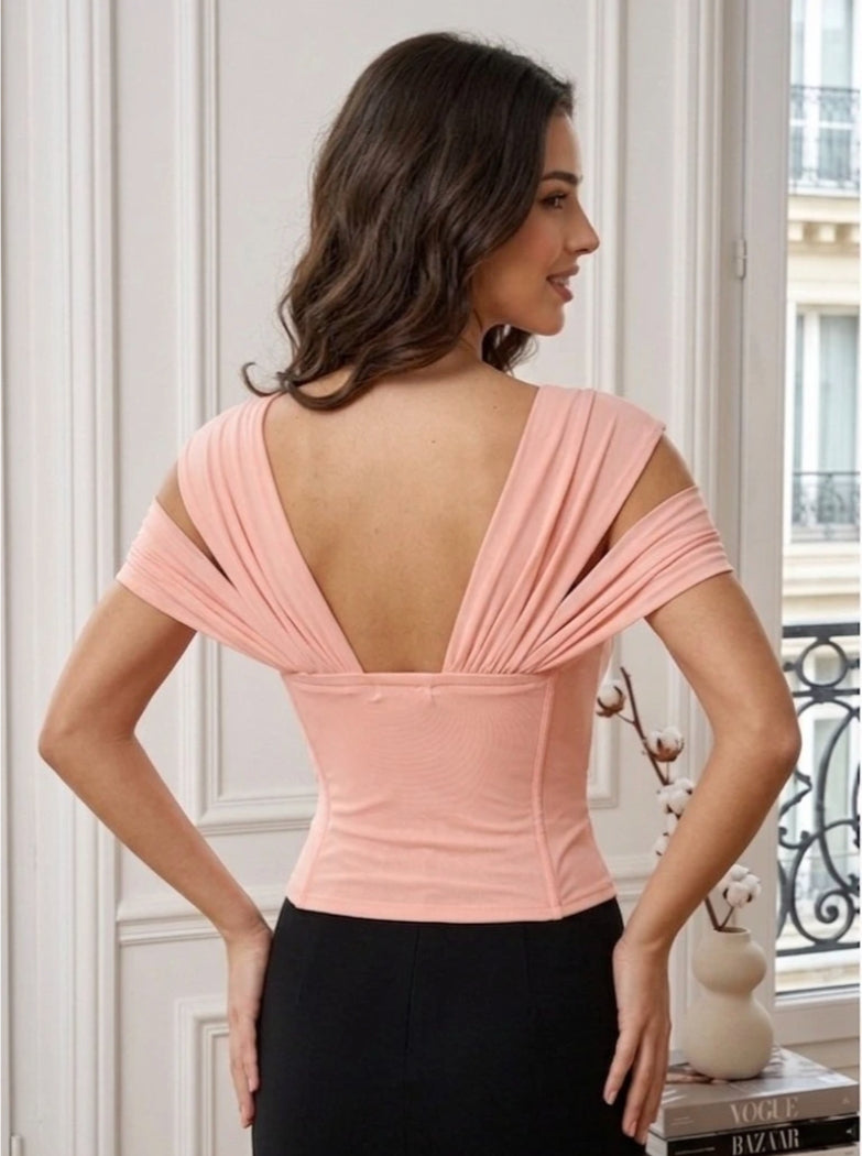 Top Élégance Rose